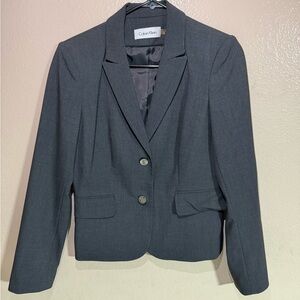 Calvin Klein Charcoal Women's Blazer